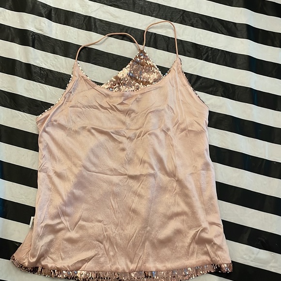 anna-kaci Sz XXL Pink Sequin Racerback Tank Top - Picture 10 of 10